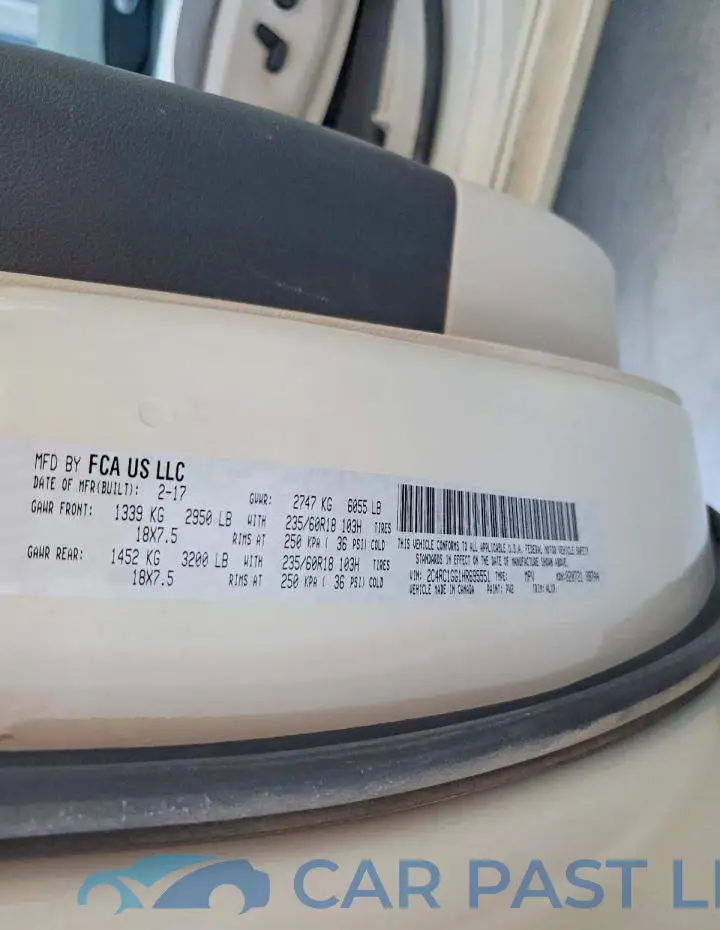 2C4RC1GG1HR695551# 13