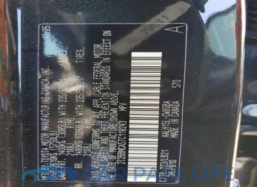 2T2BBMCA5TC118243# 13