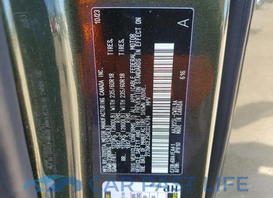 2T2GKCEZ5RC024794# 13