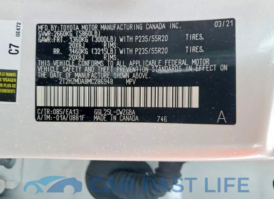 2T2HZMDA8MC286948# 14