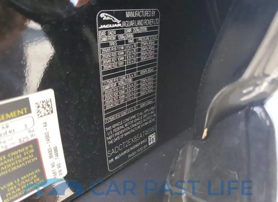 SADCT2EX8SA746980# 13