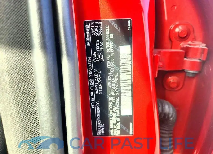 7JRA22TK7KG017509# 12