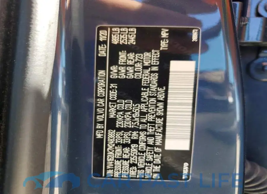 YV4162UK7M2483892# 13