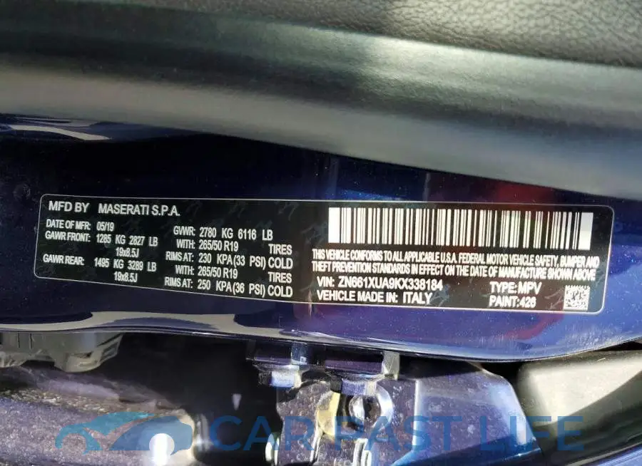 ZN661XUA9KX338184# 13