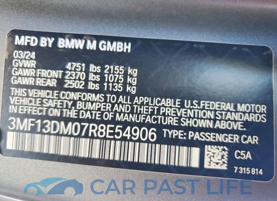 3MF13DM07R8E54906# 12