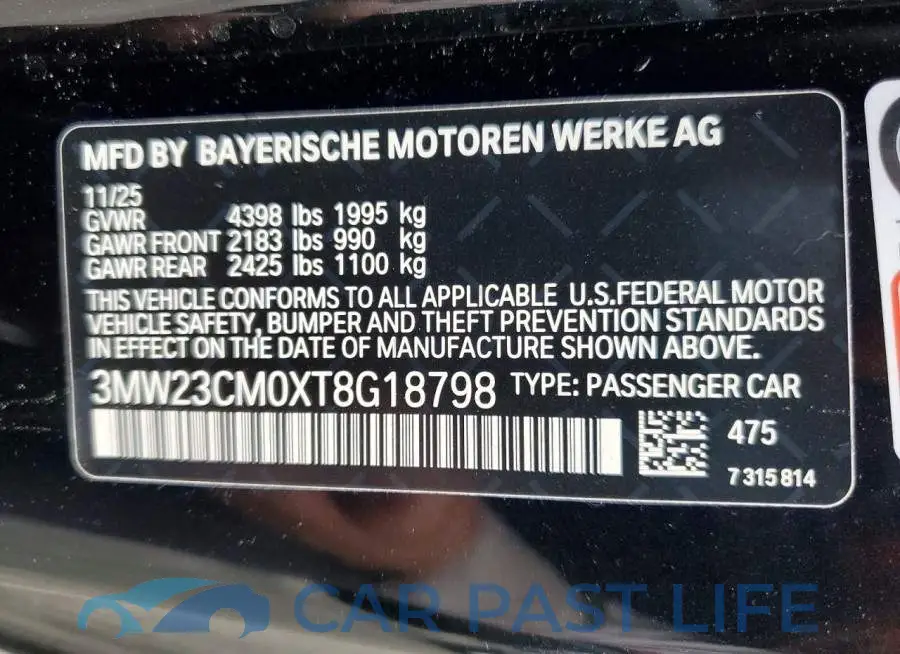 3MW23CM0XT8G18798# 12