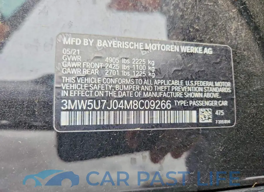 3MW5U7J04M8C09266# 12