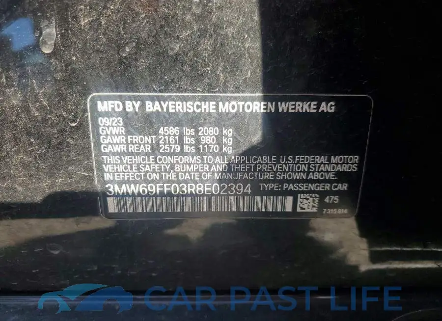 3MW69FF03R8E02394# 12