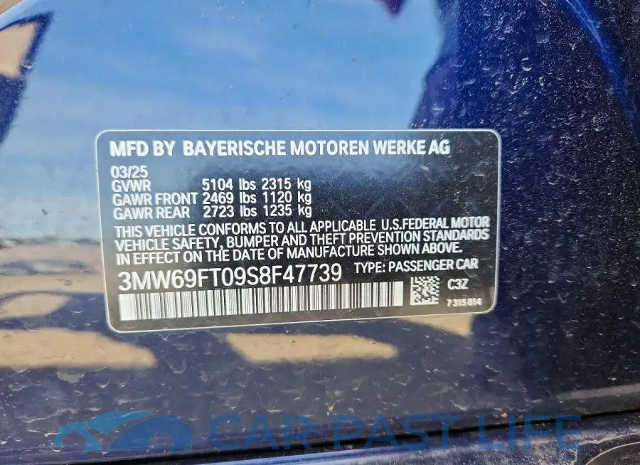 3MW69FT09S8F47739# 12