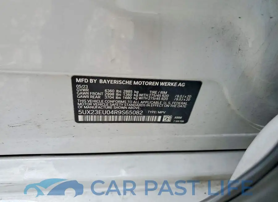 5UX23EU04R9S65082# 13