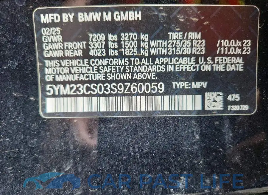 5YM23CS03S9Z60059# 13