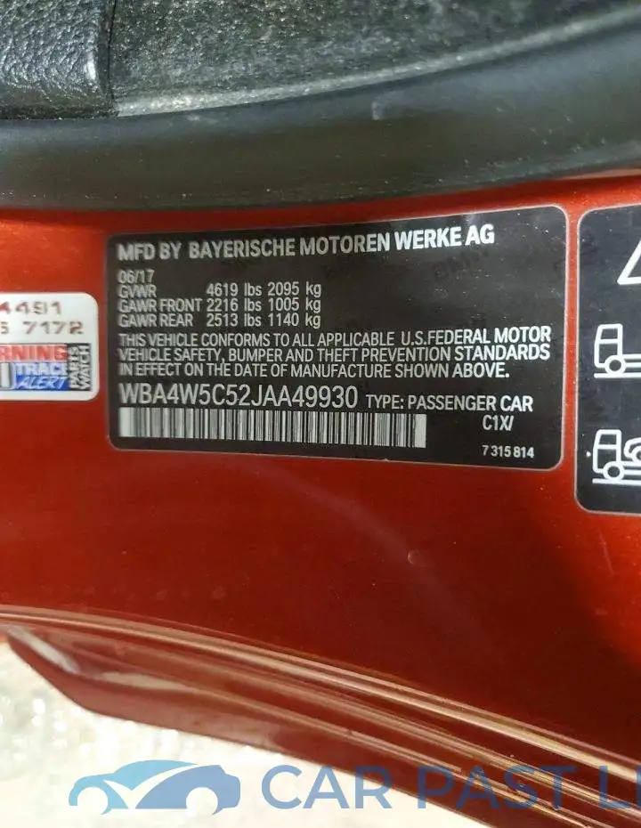 WBA4W5C52JAA49930# 12