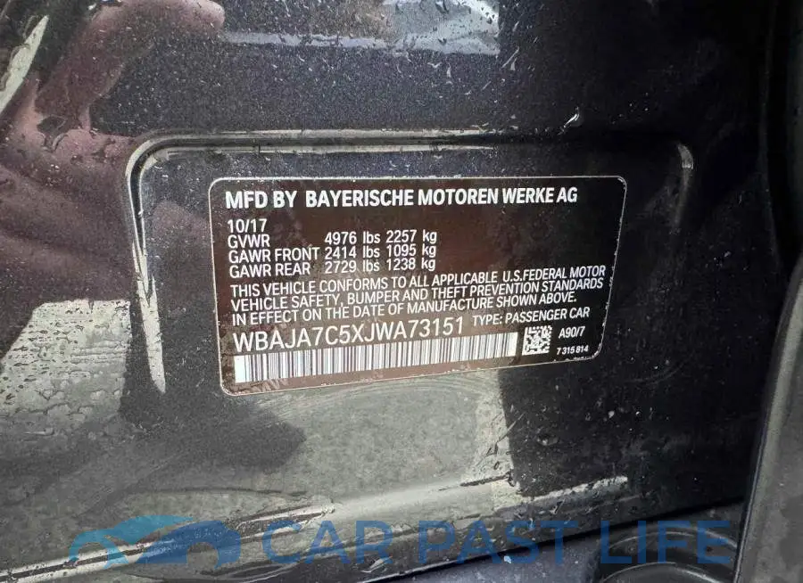 WBAJA7C5XJWA73151# 10