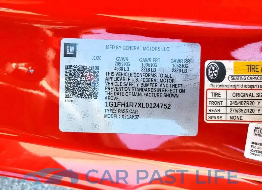 1G1FH1R7XL0124752# 12