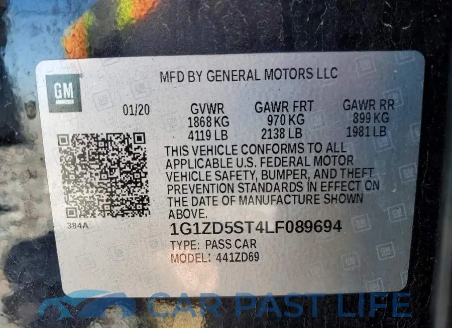 1G1ZD5ST4LF089694# 12