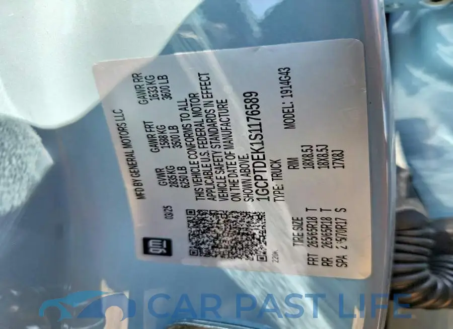1GCPTDEK1S1176589# 12