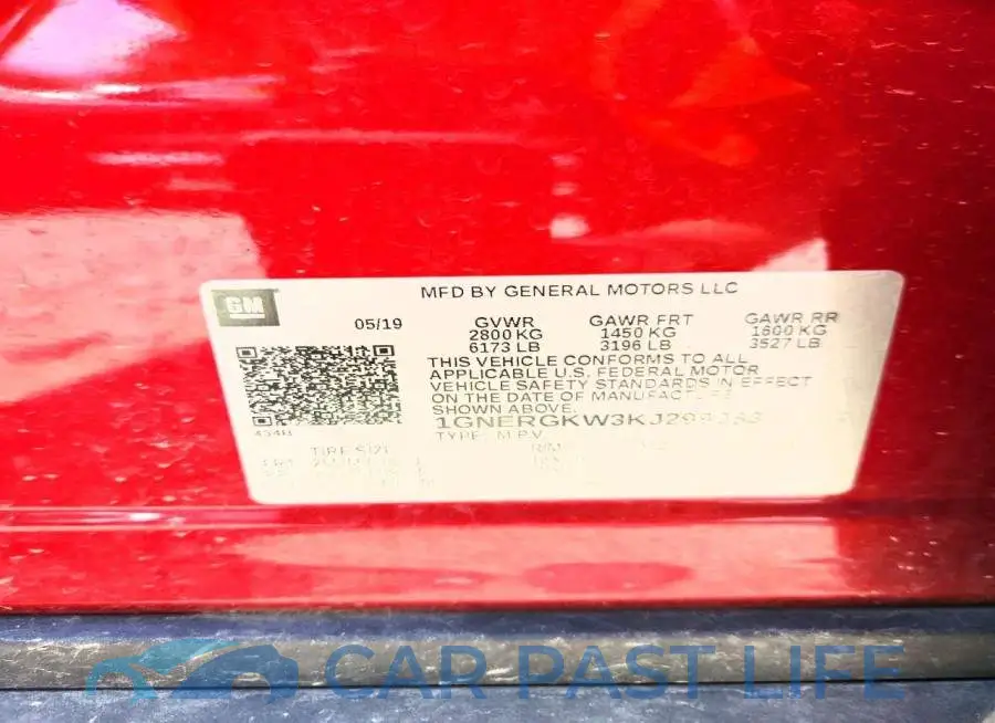 1GNERGKW3KJ299283# 13