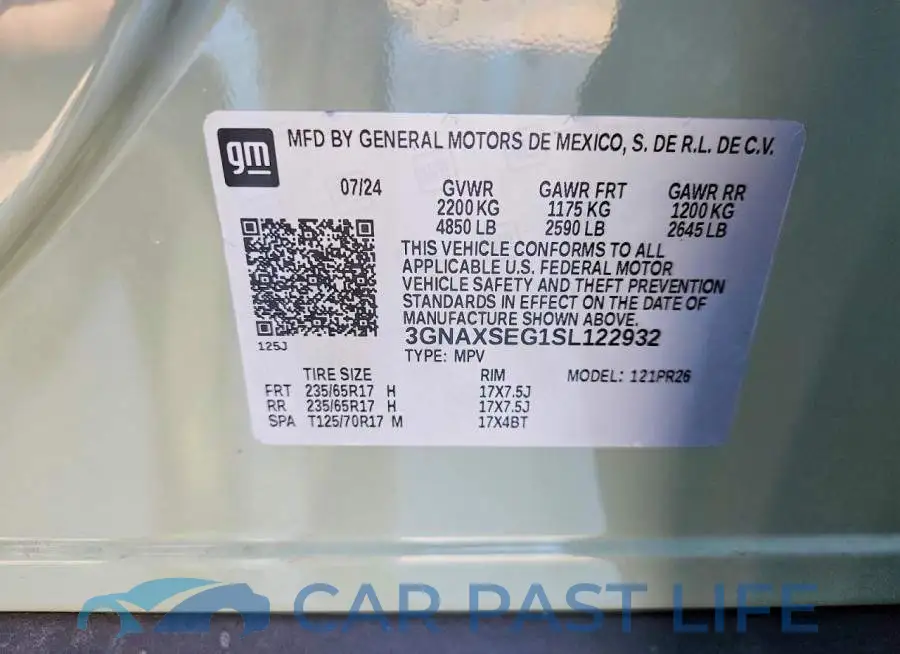 3GNAXSEG1SL122932# 14