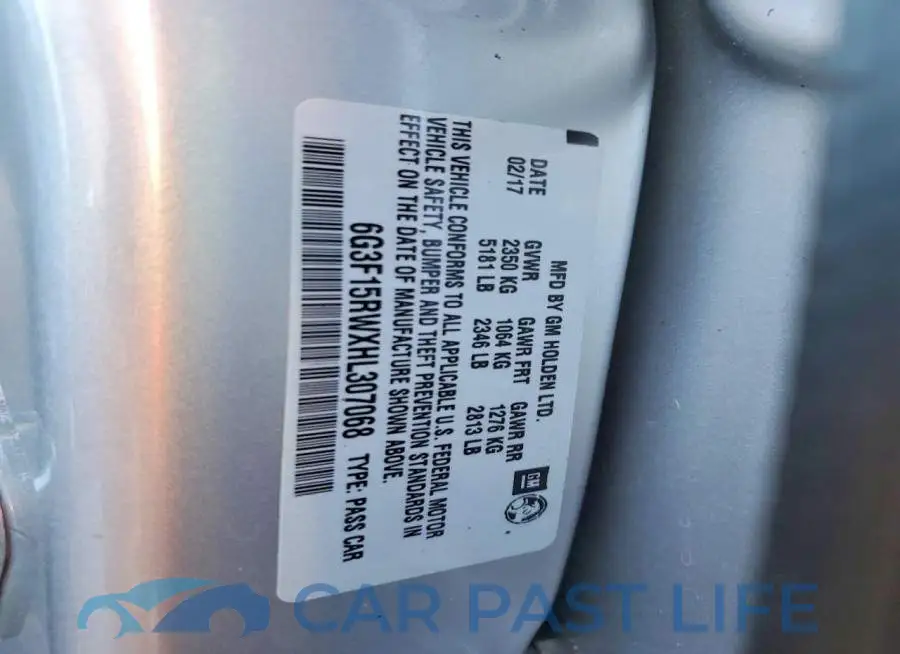 6G3F15RWXHL307068# 12