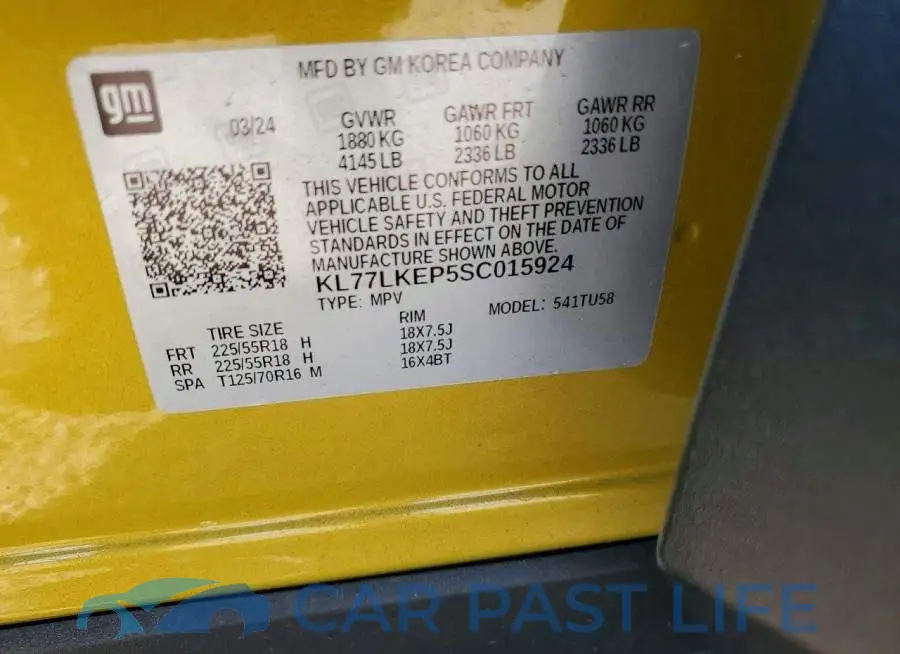 KL77LKEP5SC015924# 13