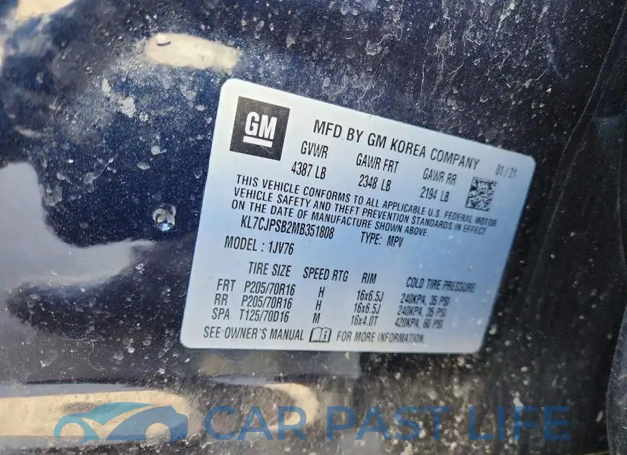 KL7CJPSB2MB351808# 13