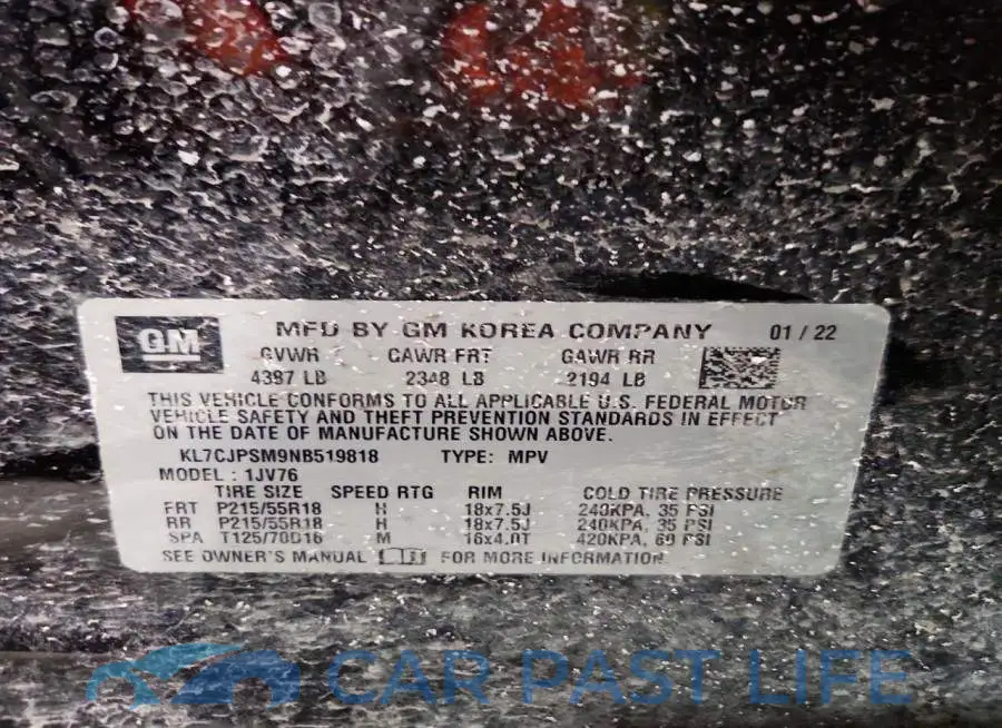 KL7CJPSM9NB519818# 13