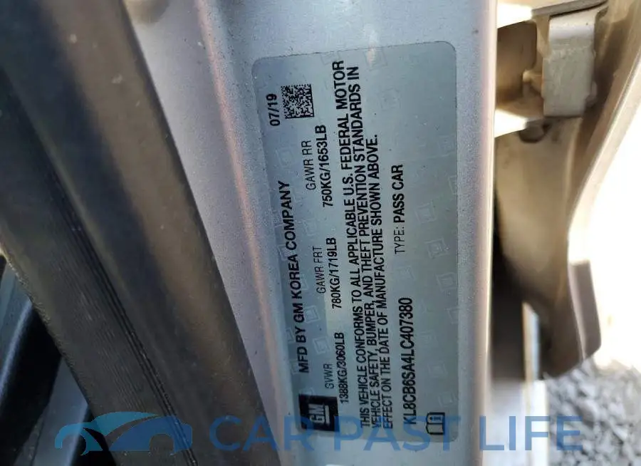 KL8CB6SA4LC407380# 12