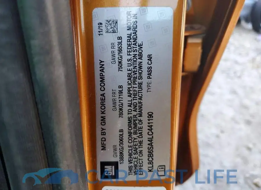 KL8CB6SA4LC441190# 12