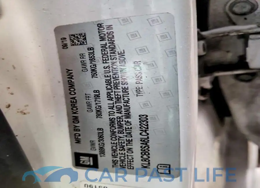 KL8CB6SA6LC422303# 12