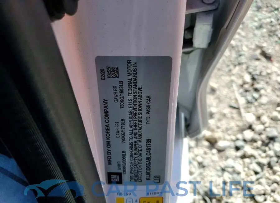 KL8CD6SA8LC461789# 13