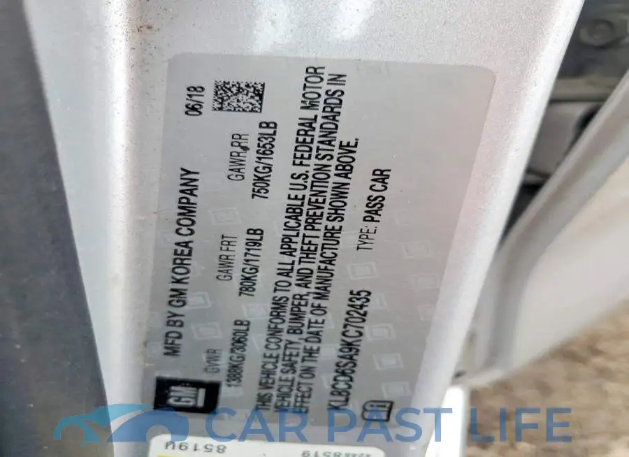 KL8CD6SA9KC702435# 12