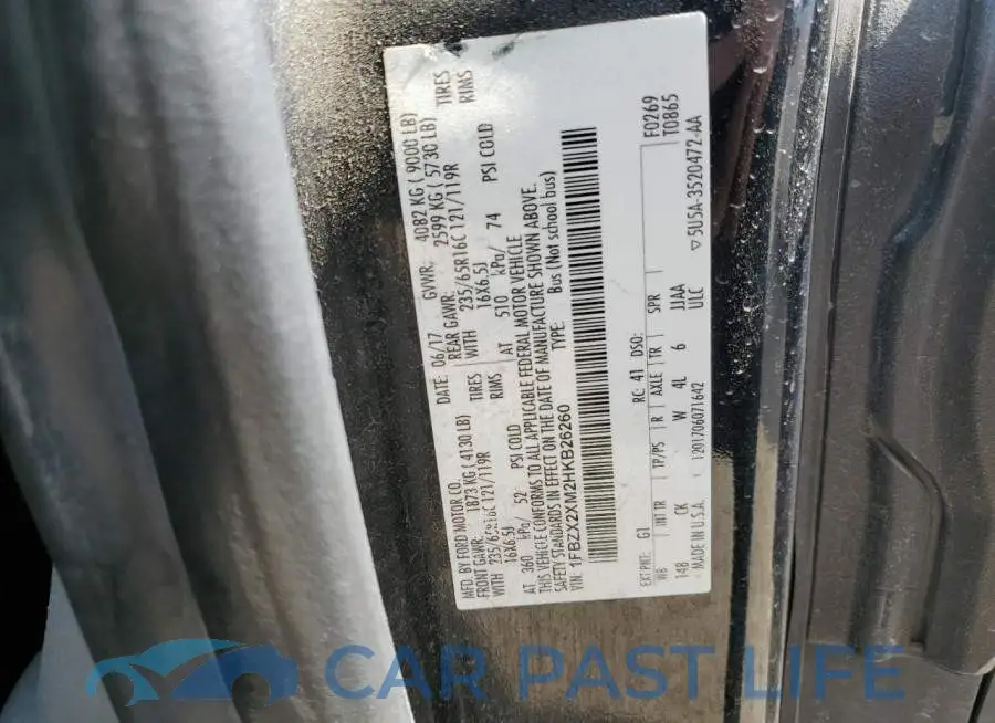 1FBZX2XM2HKB26260# 13