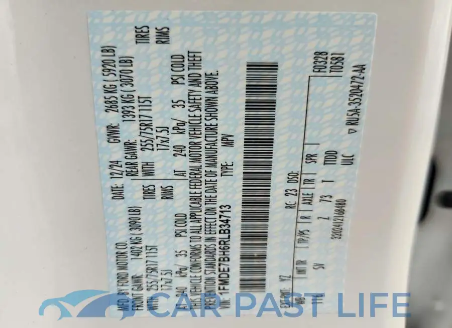 1FMDE7BH6RLB34713# 13