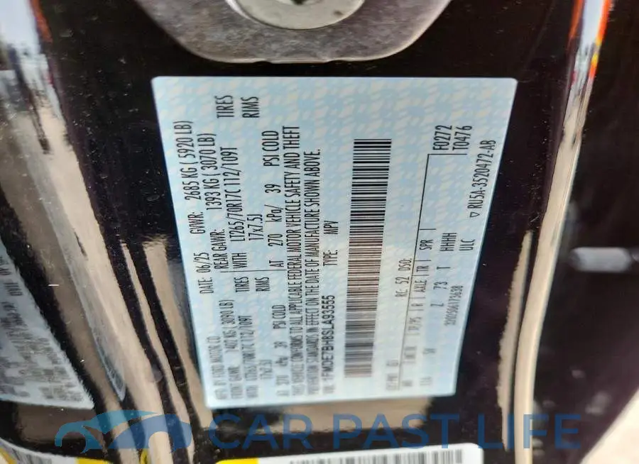 1FMDE7BH8SLA93555# 12
