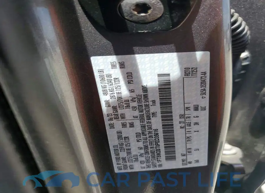 1FT8W2BT0PED35616# 12