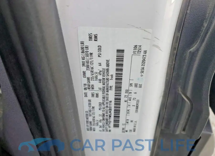 1FTYE1YM5JKB51116# 13