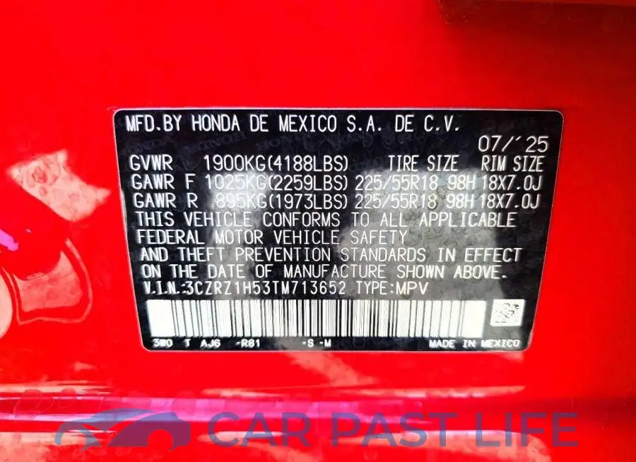 3CZRZ1H53TM713652# 12