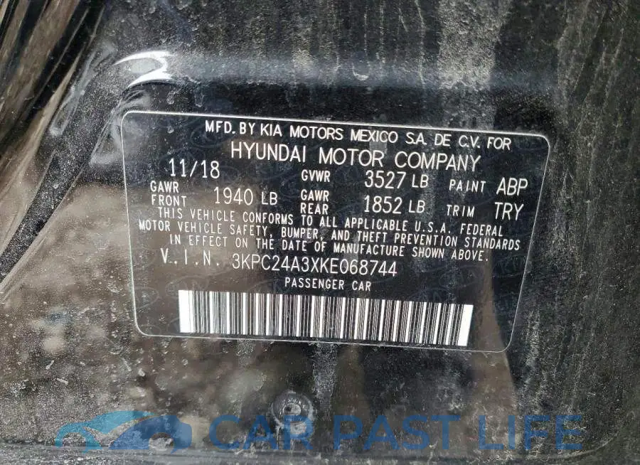3KPC24A3XKE068744# 12