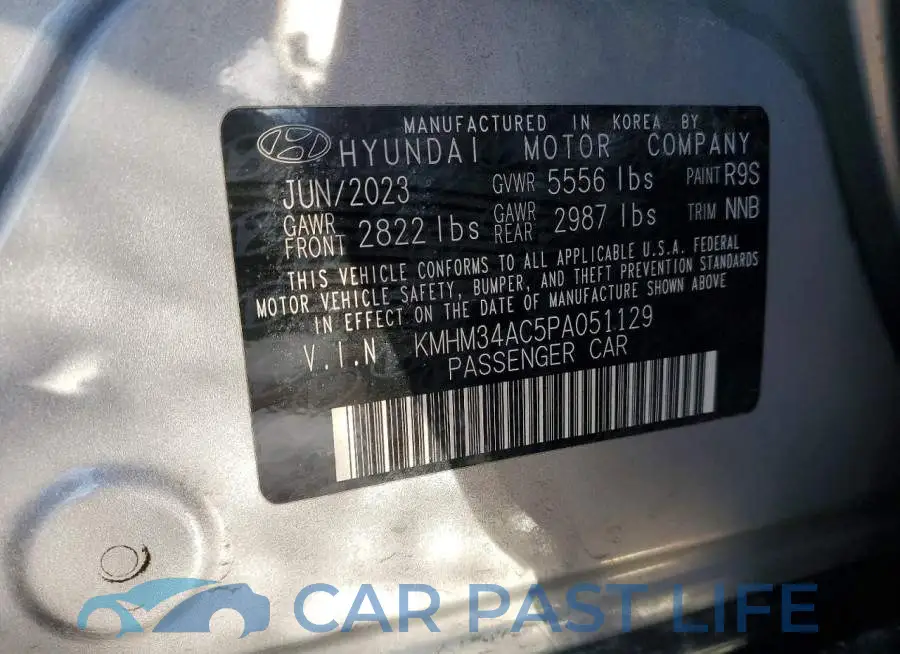 KMHM34AC5PA051129# 12