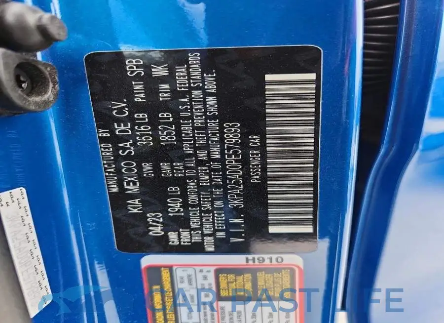 3KPA25AD0PE579893# 13