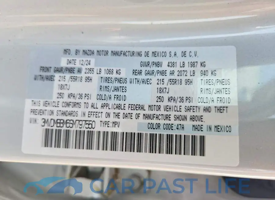 3MVDMBBM6SM797550# 12
