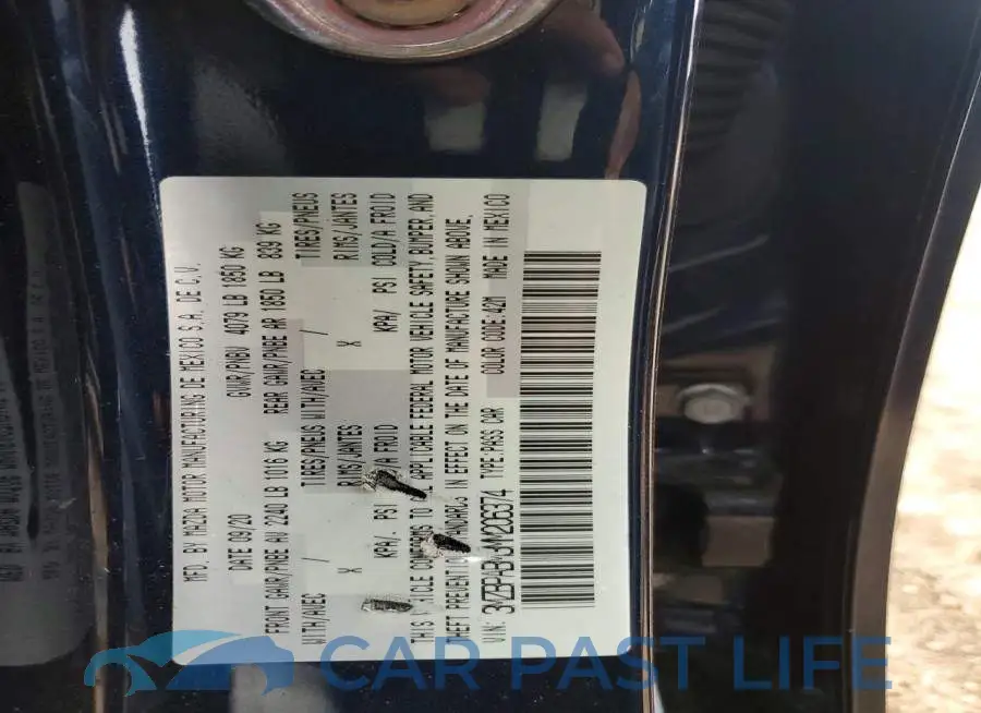 3MZBPABM3MM206374# 12