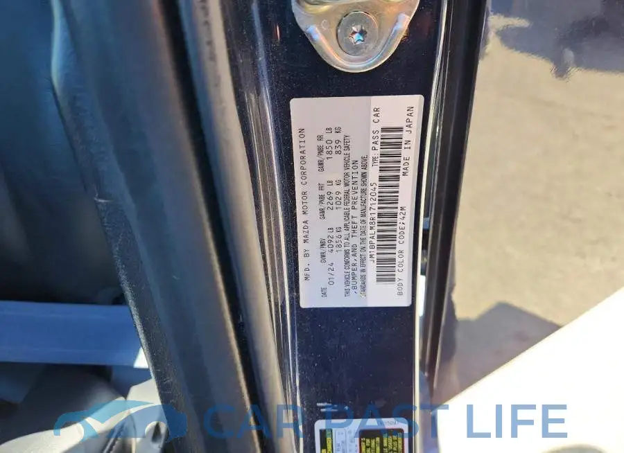JM1BPALM8R1712045# 12