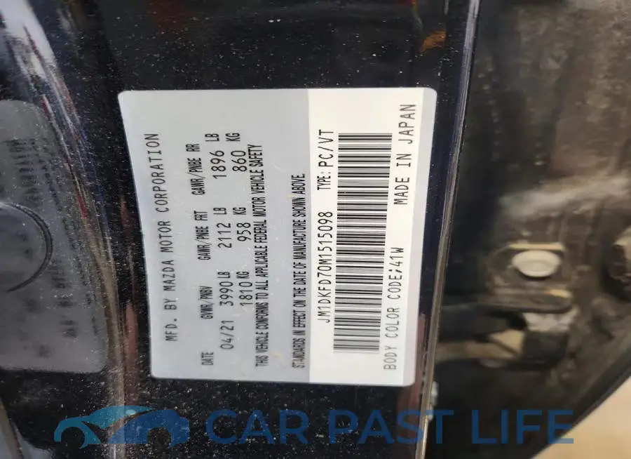JM1DKFD70M1515098# 12