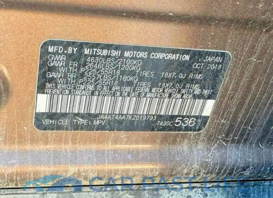 JA4AT4AA7KZ019793# 10