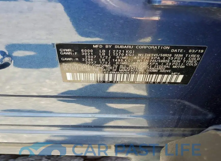 4S4WMARD0K3468110# 13