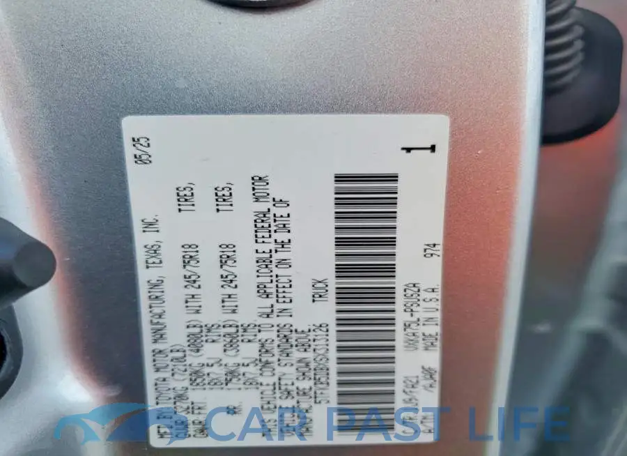 5TFKB5DBXSX313126# 12