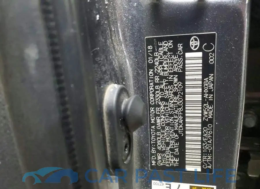 JTDKARFP8J3072109# 12