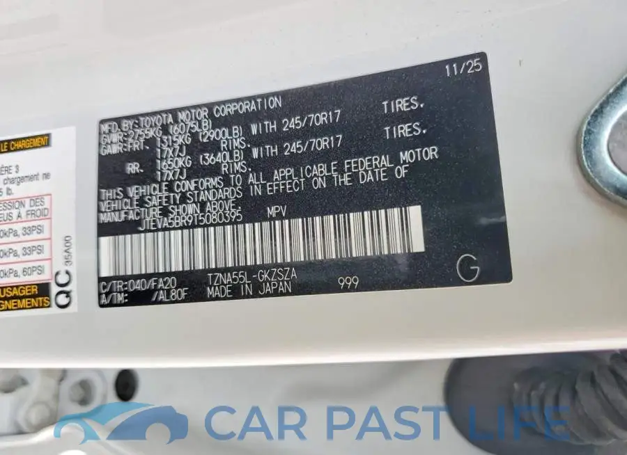 JTEVA5BR9T5080395# 13