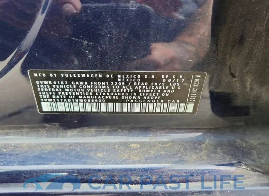3VW217AU1HM066630# 13